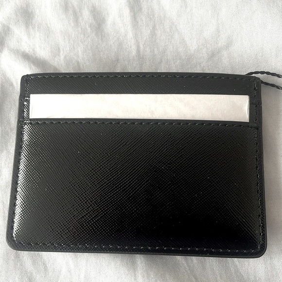 NWT Black Leather Marc Jacobs Card Holder - Picture 3 of 5